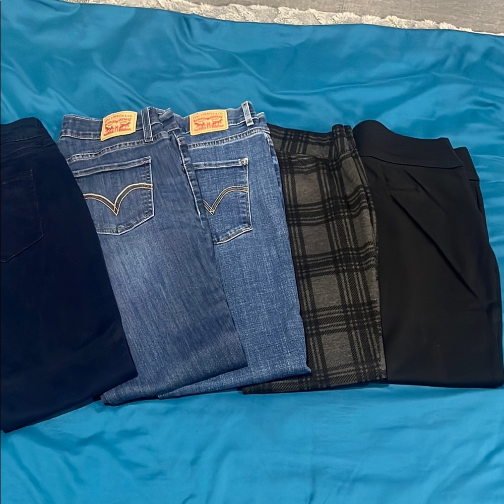 Levi's Jeans and Black Trousers Bundle
